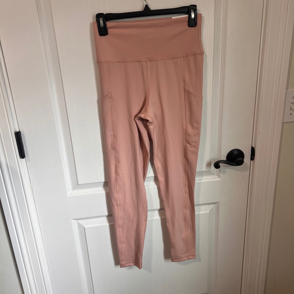 American Eagle High Waist Leggings with Pockets Yoga Pants Athletic Peach Size S